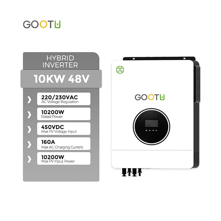 Gootu 10.2KW 48V Hybrid Solar Inverter